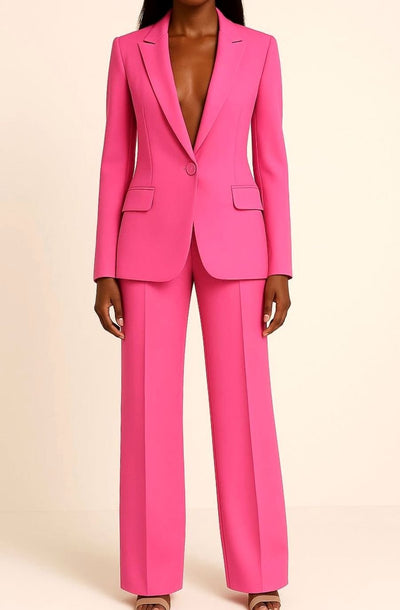 Hannah | Elegant dames pak met blazer met één knoop en broek