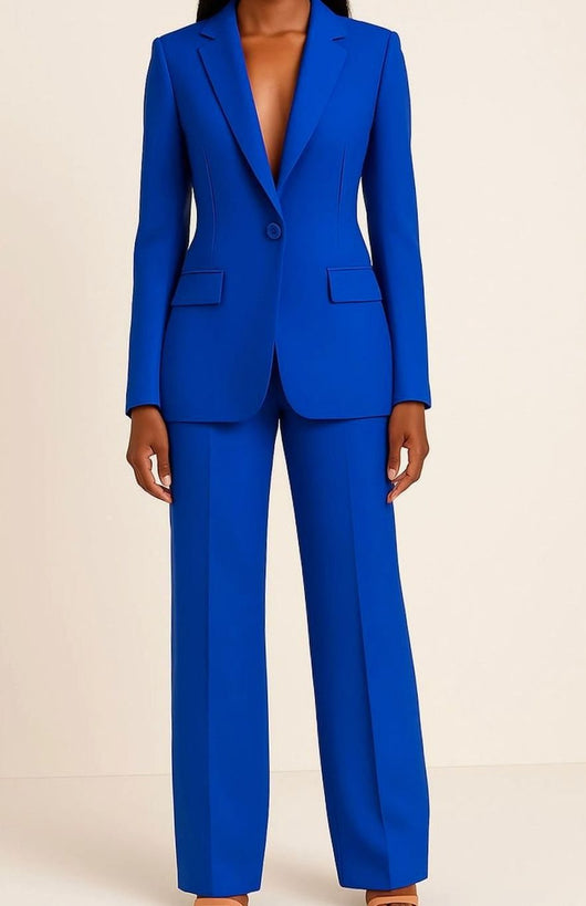Hannah | Elegant dames pak met blazer met één knoop en broek