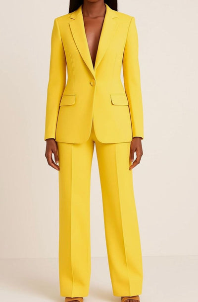 Hannah | Elegant dames pak met blazer met één knoop en broek
