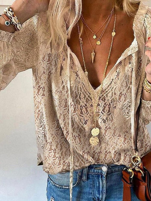 Tamara | Elegante dames boho-blouse met V-hals