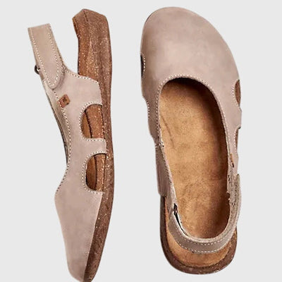 Faye comfortabele platte sandalen