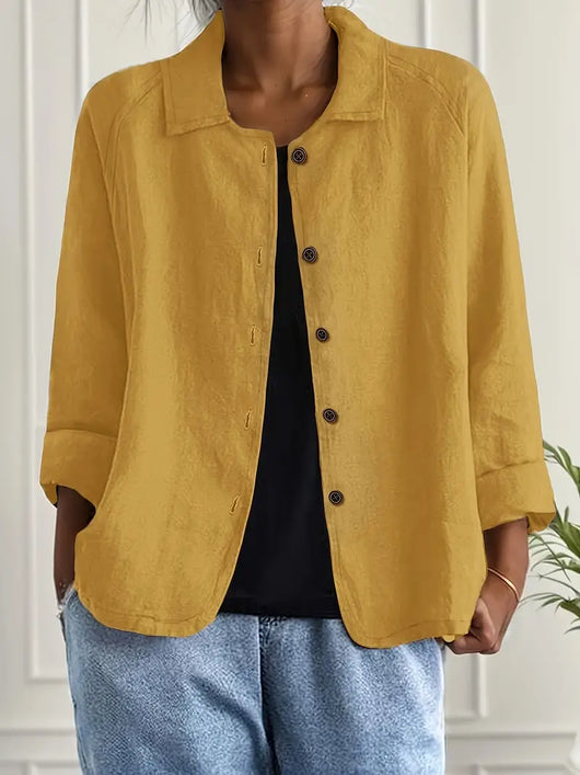 Hanna | Lichte dames casual jas met knoopsluiting