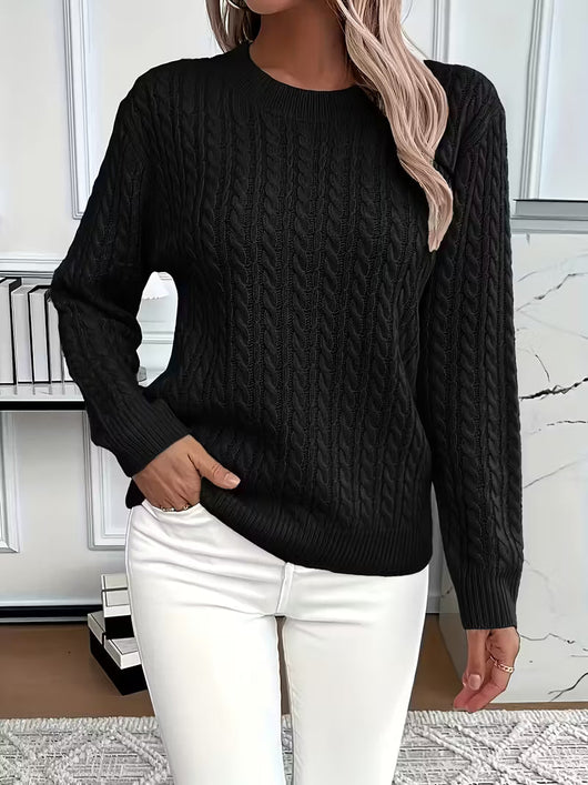 Doris | Behaaglijke dames wintertrui met kabeldessin