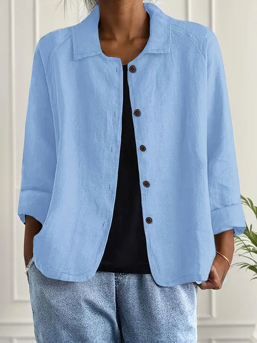 Hanna | Lichte dames casual jas met knoopsluiting
