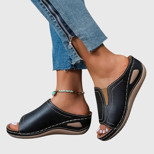 Aretha comfortabele platte sandalen