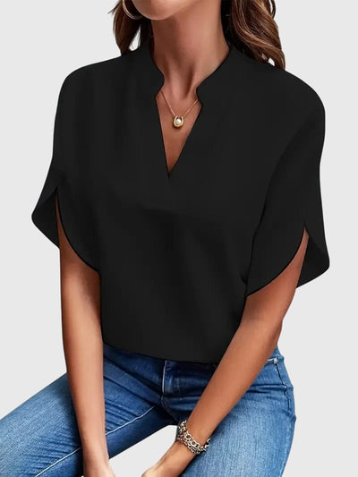 Beatrix zacht elegant shirt met V-hals