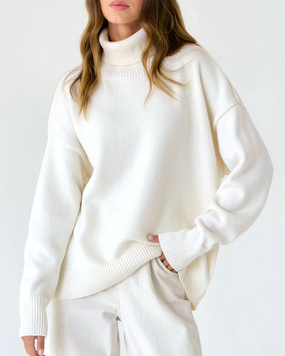 Claudia | Casual oversized damestrui met hoge hals