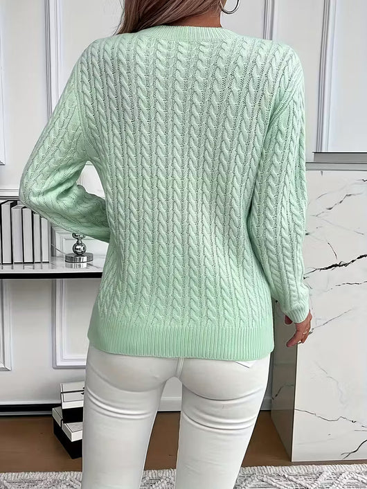 Doris | Behaaglijke dames wintertrui met kabeldessin