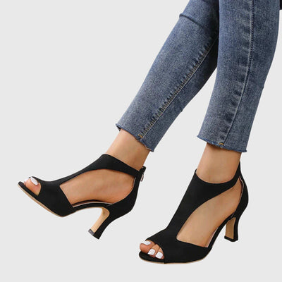 Delfina pumps met blokhak