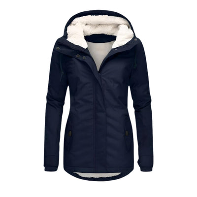 Annika | Dames allweer parka met sherpavoering en capuchon, waterafstotend