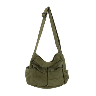 Elfriede | Extra grote dames canvas shopper met schouderband