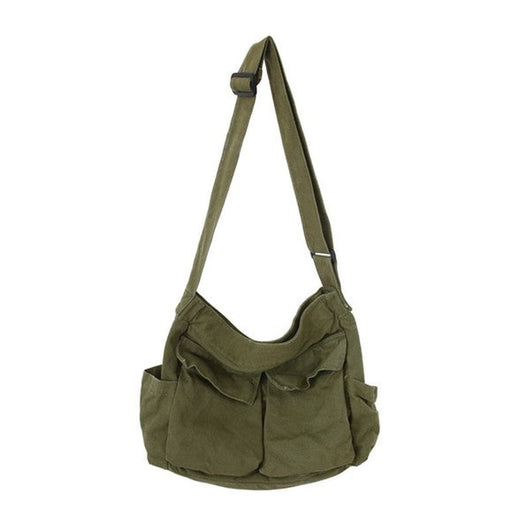 Elfriede | Extra grote dames canvas shopper met schouderband