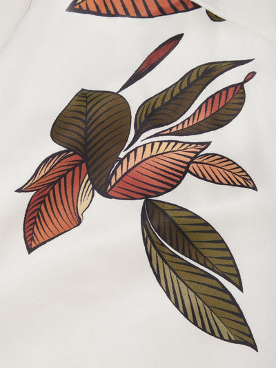Amelie | Dames wikkel midi-jurk met bloemenmotief en V-hals