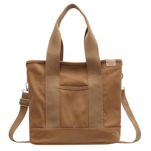 Mia | Multifunctionele dames canvas shopper met schouderband