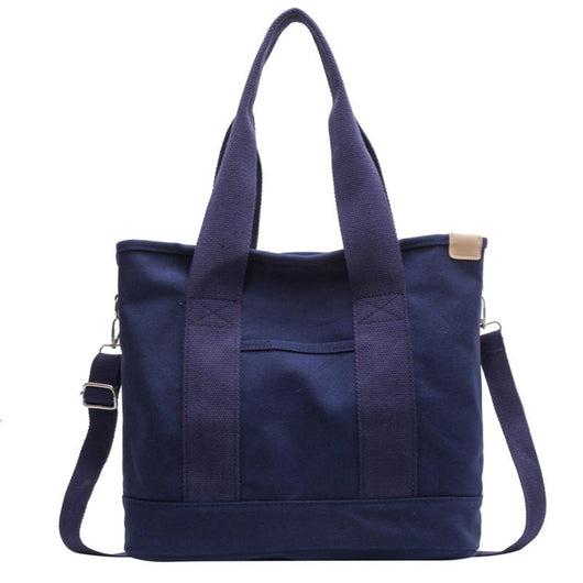 Mia | Multifunctionele dames canvas shopper met schouderband