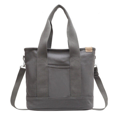 Mia | Multifunctionele dames canvas shopper met schouderband