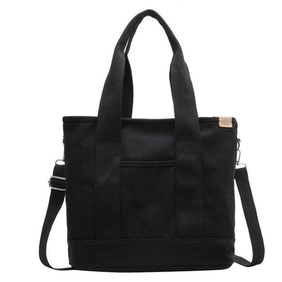 Mia | Multifunctionele dames canvas shopper met schouderband