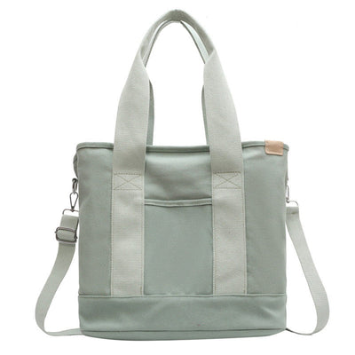 Mia | Multifunctionele dames canvas shopper met schouderband