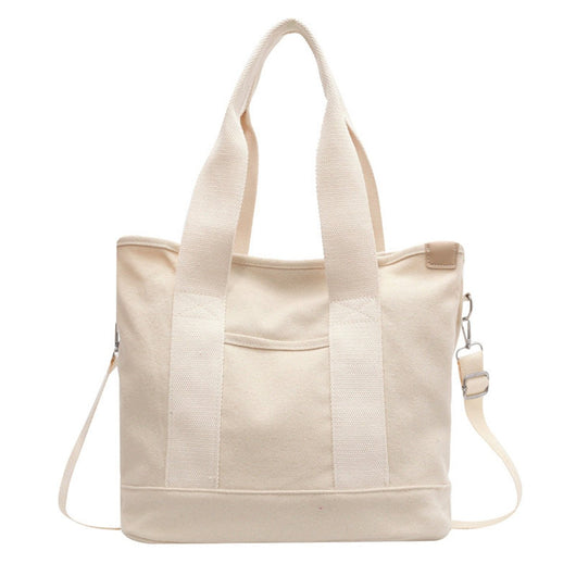 Mia | Multifunctionele dames canvas shopper met schouderband
