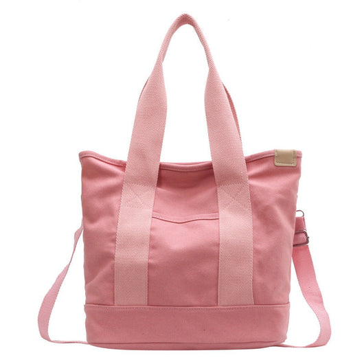 Mia | Multifunctionele dames canvas shopper met schouderband