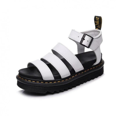 Hannah | Comfortabele dames plateausandalen met bandjes en gesp