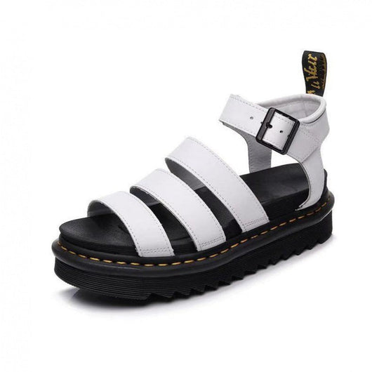 Hannah | Comfortabele dames plateausandalen met bandjes en gesp