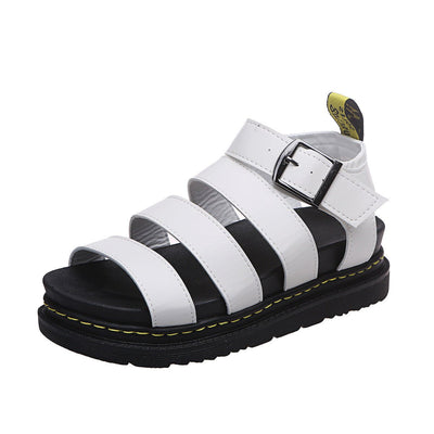 Hannah | Comfortabele dames plateausandalen met bandjes en gesp