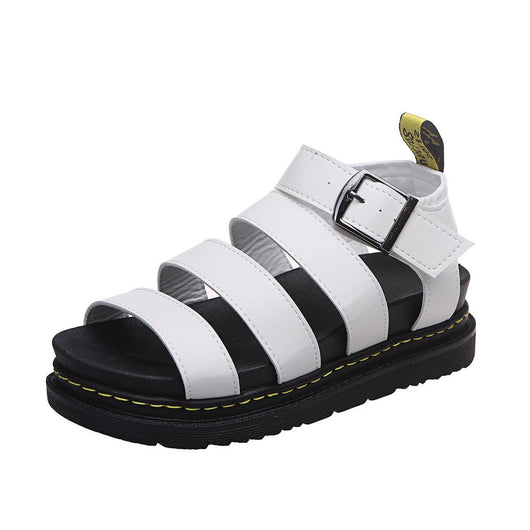 Hannah | Comfortabele dames plateausandalen met bandjes en gesp