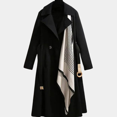 Mia | Elegante klassieke dames trenchcoat met ceintuur in midilengte