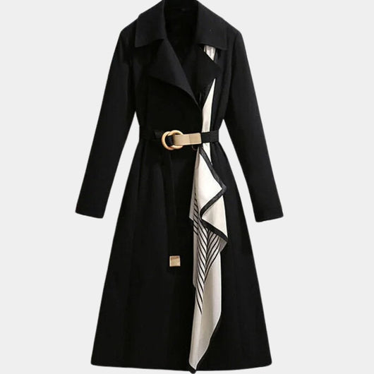 Mia | Elegante klassieke dames trenchcoat met ceintuur in midilengte