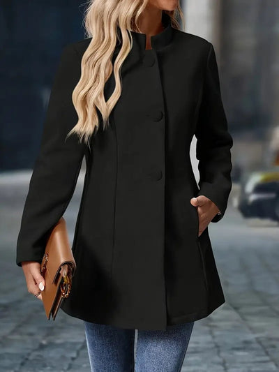 Marie | Elegante getailleerde dames blazer met opstaande kraag