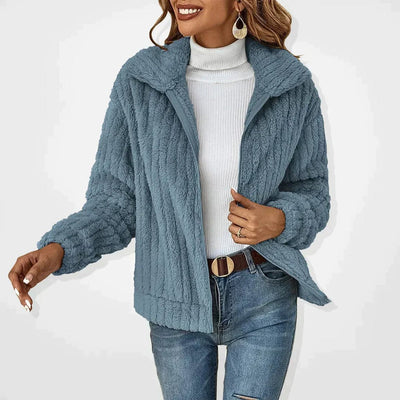 Frieda | Donzig oversized dames vest met rits