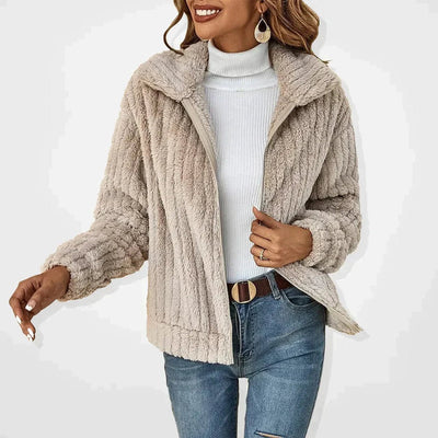 Frieda | Donzig oversized dames vest met rits