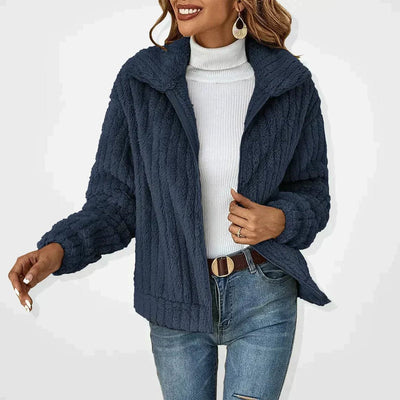 Frieda | Donzig oversized dames vest met rits