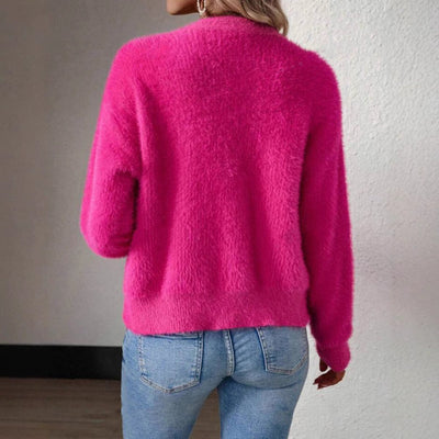 Marie | Donzig dames gebreid vest met V-hals en knoopsluiting