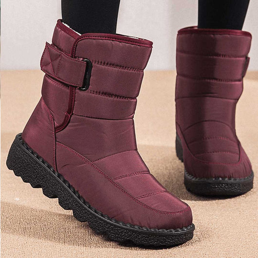 Marie | Gevoerde waterdichte dames kniehoge winterlaarzen, antislip