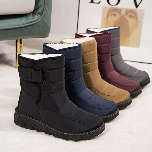 Marie | Gevoerde waterdichte dames kniehoge winterlaarzen, antislip