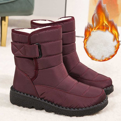 Marie | Gevoerde waterdichte dames kniehoge winterlaarzen, antislip