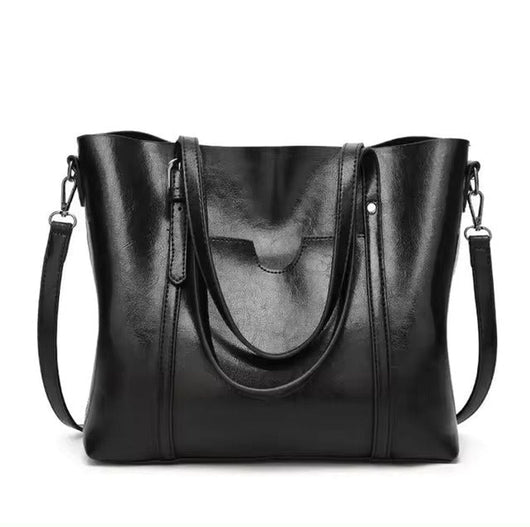 Katharina | Ruime dames schoudertas van imitatieleer met crossbodyband