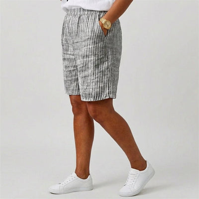 Clara | Dames gestreepte zomershort met relaxed fit en elastische band