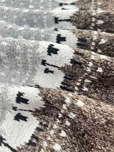 Johanna | Dames grofgebreide trui met schapen-jacquardmotief