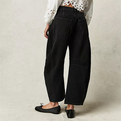 Elisabeth | Dames barrel-leg jeans met hoge taille en relaxed fit