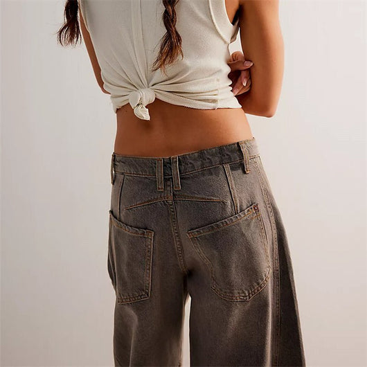 Elisabeth | Dames barrel-leg jeans met hoge taille en relaxed fit