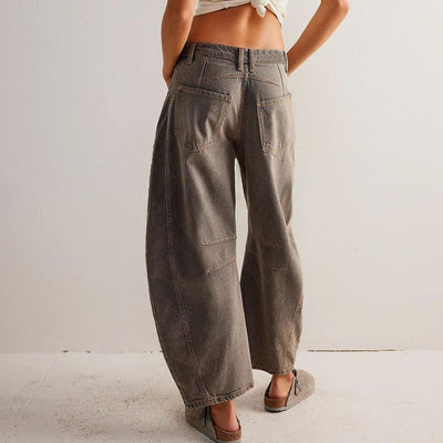 Elisabeth | Dames barrel-leg jeans met hoge taille en relaxed fit