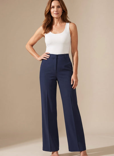 Greta | Elegante dames pantalon met hoge taille en rechte pijp