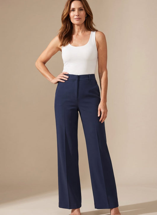 Greta | Elegante dames pantalon met hoge taille en rechte pijp