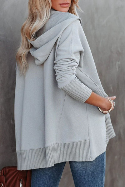 Frieda | Oversized dames tuniek met capuchon en lange mouwen