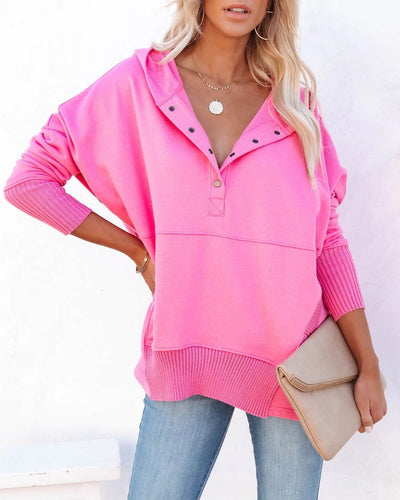 Frieda | Oversized dames tuniek met capuchon en lange mouwen