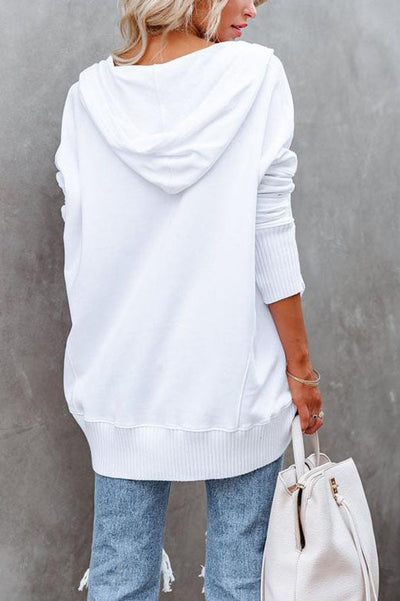 Frieda | Oversized dames tuniek met capuchon en lange mouwen