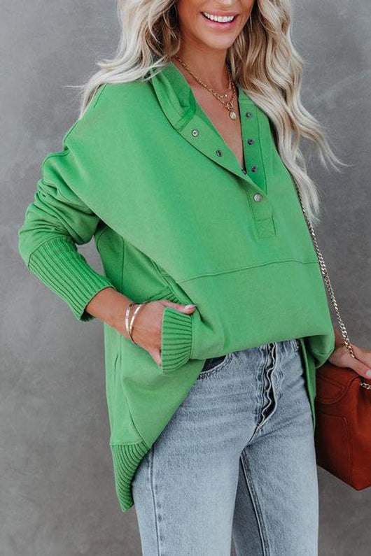 Frieda | Oversized dames tuniek met capuchon en lange mouwen